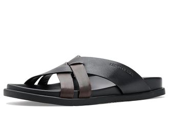 Kenneth Cole Wooper Mens Sandals Black Leather : 12 M