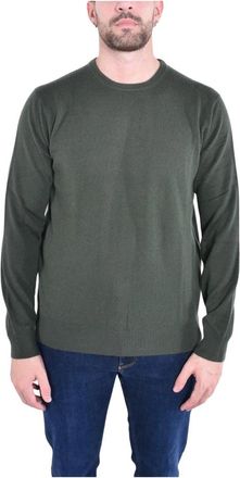 MC2 Saint Barth Regent Crewneck - Heren - Ronde hals truien - Groen - M - Wol - Truien & Vesten