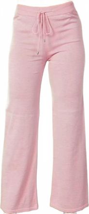 French Kyss Drawstring Wide-Leg Pant In Pink