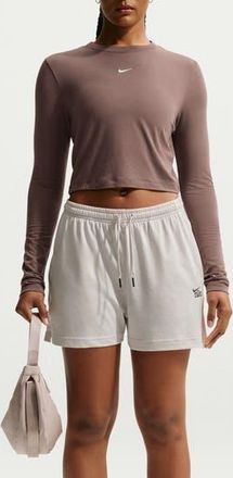 Nike Sportswear Chill Knit Shorts in Orewood Brown/Smoke Grey at Nordstrom Rack, Size X-Small