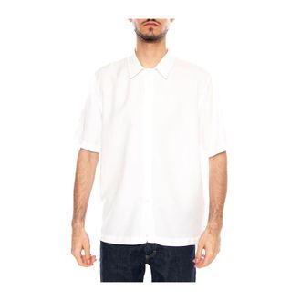 Elvine Short Sleeve Shirts - Heren - Korte mouwen Overhemden - Wit - XL - Katoen - Overhemden