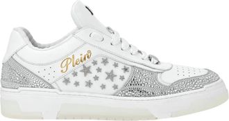 Philipp Plein Low-Top Sneakers Mix Studs Star - unisex - Sneakers - Wit - 40 EU - Leer - Schoenen