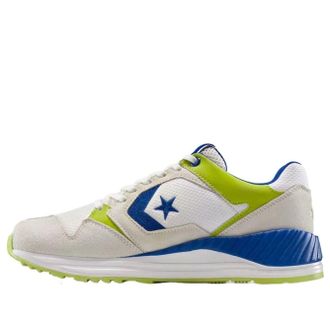Converse Wave Trainer Ox Vintage White Blue Cartreuse A13464C