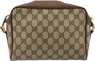 Gucci Pre-owned Vintage Cross Body Bag - Dames - Pre-owned - Beige - Maat: ONE Size Leer
