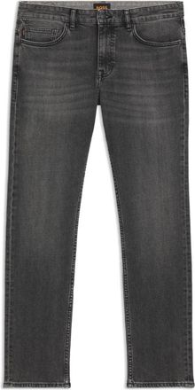 BOSS Slim-fit jeans in lightweight gray comfort-stretch denim