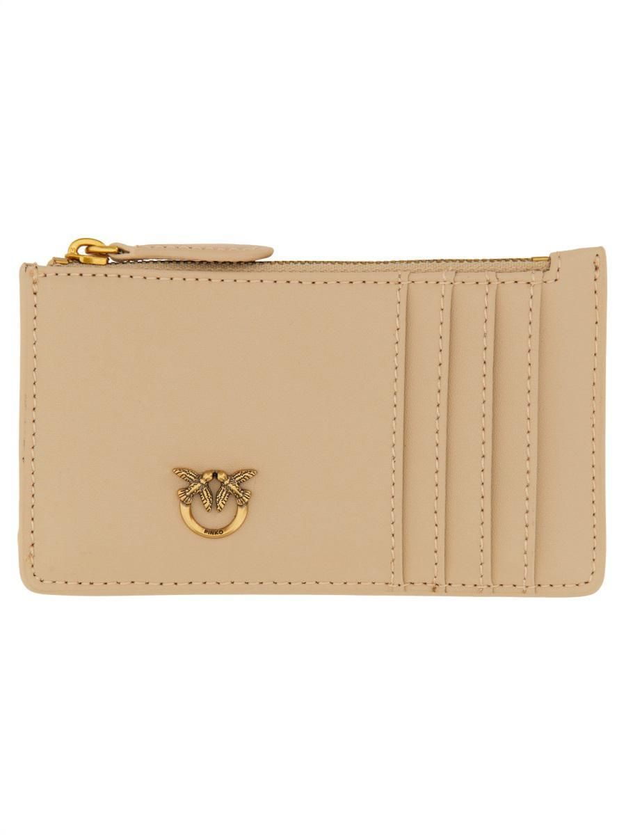 財布・小物その他 PINKO 'Long' card holder Beige Pinko Card Holders − Sale: up to −48% | Stylight