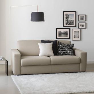 Dmora Sof&aacute; Fijo Dgrabb, Sof&aacute; De 3 Plazas, 100% Made In Italy, Sof&aacute; Sala De Estar, En Tela Acolchada, Con Reposabrazos Delgados, Cm 200x95h90, T&oacute;rtola - Dmor