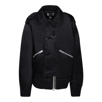 sacai Black Nylon Jacket Aw23 - male - Sacai - Light Jackets - Black - S - Jackets