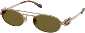 Miu Miu Authentieke Bril met Topkwaliteit - unisex - Zonnebrillen - Geel - 53 MM - Accessoires