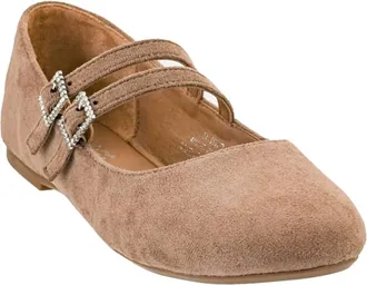 Corkys Footwear Womens Own It Flats In Walnut Faux Suede