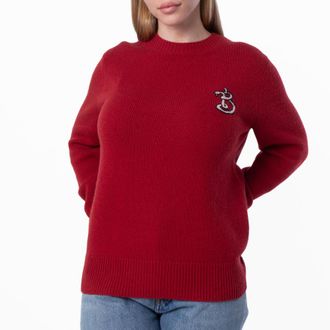 Burberry B Snake Wool Cashmere Sweater, Size XX-Small