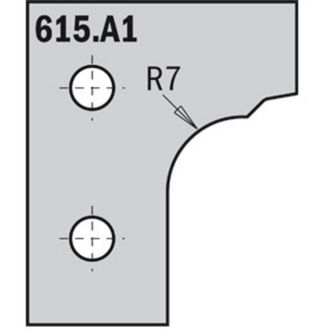 CMT 615.a1 Juego De 2 Cuchillas Hw 30x25x2 (perfil A1)