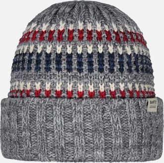 Barts Mens Barts Mens Travvis Jaquard Knitted Cuffed Beanie - Grey - Size: ONE size