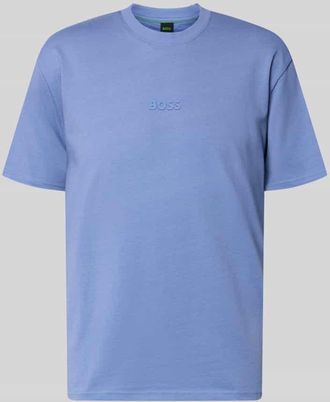HUGO BOSS T-Shirt aus reiner Baumwolle in Blau, Gr&ouml;&szlig;e XXXL