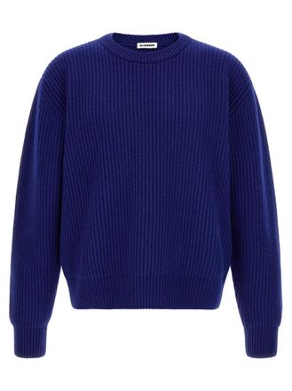 Jil Sander Blue Knitted Sweaters