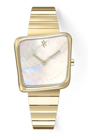 Vanna Nebula Gemstone Watch in White Pearl-Gold at Nordstrom