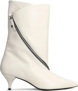 Alchimia zip boots - women - Calf Leather/Calf Leather/Calf Leather - 37 - Neutrals