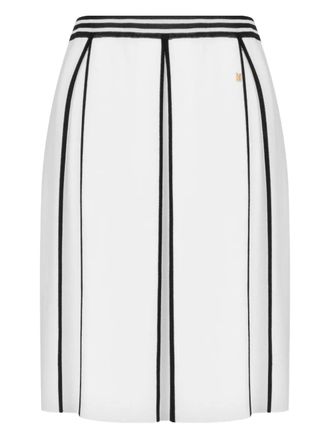 Moschino striped-pattern skirt - White