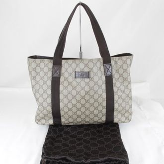 Gucci Brown Gg Supreme Tote Bag (Pre-Owned)