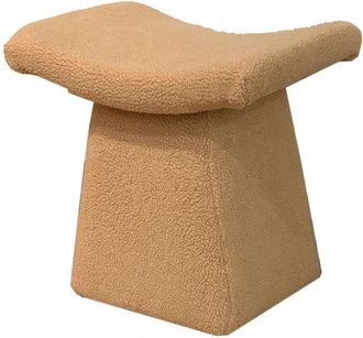 OEM Puf Moderno De Piel De Cordero Asiento Contorneado Reposapi&eacute;s Asiento Taburete