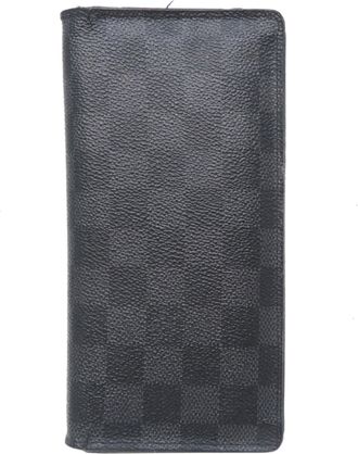 Louis Vuitton Black Damier Graphite Long Wallet (Bi-Fold) (Pre-Owned)
