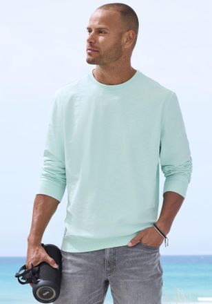 John Devin Langarmshirt JOHN DEVIN, Herren, Gr. 4XL (68/70), mint, Jersey, Obermaterial: 60% Baumwolle, 40% Polyester, regular fit, Rundhals, Rippb&uuml;ndchen, Shirt