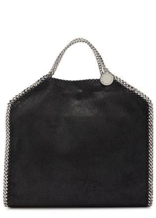 Stella McCartney Stella Mccartney Falabella 3 Chain Faux Suede Tote bag - Black - One Size