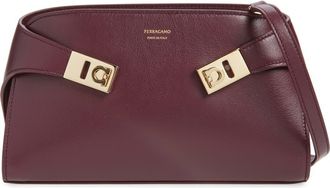 Ferragamo Hug East/West Crossbody Bag in Plum at Nordstrom