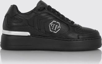 Philipp Plein Sneakers basse Pit-$top in pelle monogram con logo Hexagon