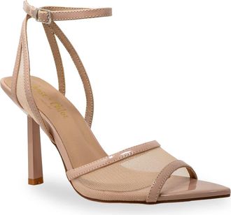 Chase + Chloe by Intouch Footwear Mesh Ankle Strap Sandal in Beige Pu at Nordstrom Rack, Size 8.5