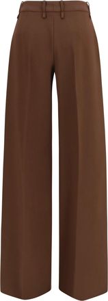 Ermanno Scervino Womens Bootcut Trousers Chestnut Viscose; Rayon