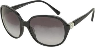 Chanel Pre-owned Coco Mark Zonnebril - Dames - Vintage Accessoires - Zwart - ONE Size - Vintage