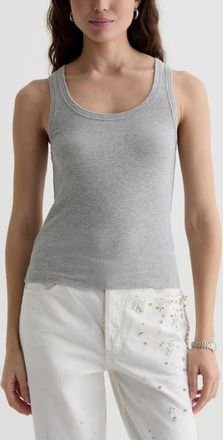 AG - Adriano Goldschmied Ashley Scoop Neck Tank in Heather Grey at Nordstrom, Size X-Large