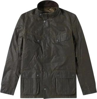 Barbour Duke Wax Jacket - Heren - Zomerjassen - Groen - 2XL - Katoen - Jassen