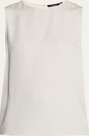 Theory Silk Straight Shell Top