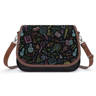Generic Science Abstract Math Chemistry Print Crossbody Bags for Women Shoulder Messenger Bag Purse Handbags