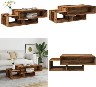 vidaXL Tavolino da Salotto Legno Antico 105x55x32cm in Truciolato - Tavolo da salotto - Tavolo in truciolato