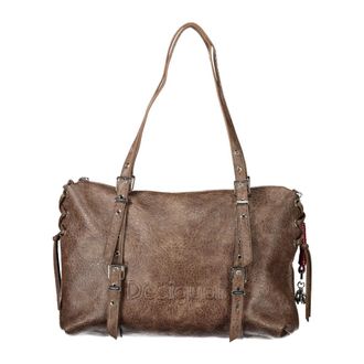 Desigual Half Logo Lanuza - Bags - Mujer - Marr&oacute;n - ONE SIZE