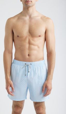 Vintage Summer Swimwear Stretch Volley Swim Trunks in Blue at Nordstrom, Size Xx-Large