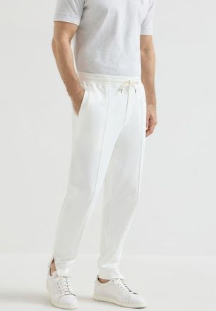 Brunello Cucinelli Trousers with cr&ecirc;te in Off-White at Nordstrom, Size Xxx-Large Eu