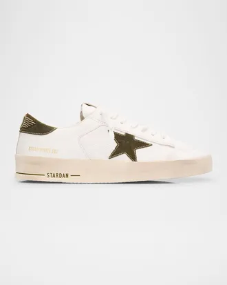 Golden Goose Men & apos;s Stardan Mesh and Leather Low-Top Sneakers