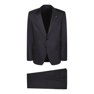 Lardini Single Breasted Suits, male, Blue, Size: 3XL Classic Cut Suit