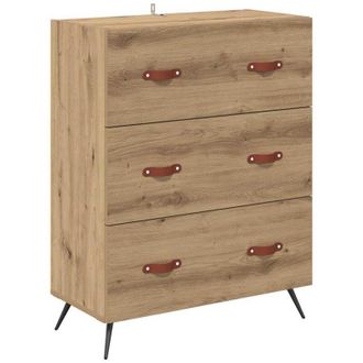 vidaXL Chest Of Drawers Artisan oak 69.5 x 34 x 90 cm Engineered wood vidaXL