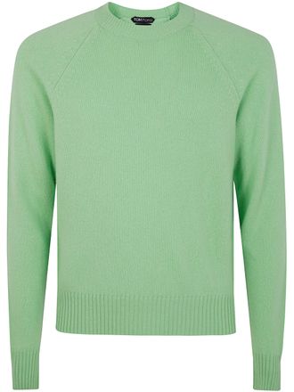 Tom Ford Felted Pure Cashmere Long Sleeves Crew Neck Sweater