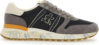 Premiata Heren Sneakers van Su&egrave;de en Nylon - Heren - Sneakers - Grijs - 41 EU - Nylon - Schoenen