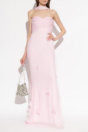 Self Portrait Off-the-shoulder Dress, Womens, Pink