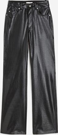 H&M Beschichtete Hose - Schwarz