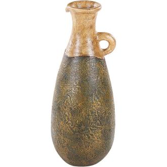 Beliani Decorative Vase MARONEJA Ceramic 50 cm Green