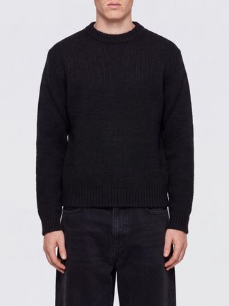 Jil Sander Crew Neck Jumper in Virgin Wool and Alpaca Blend