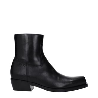 Versace Herrens Stiefel aus schwarzem Leder